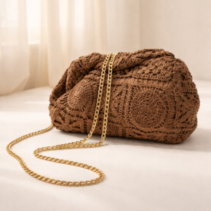 Bolso crochet marrón