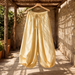 Pantalón globo amarillo